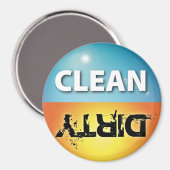 Saubere Geschirrspüler Magnet 2 (Vorderseite/Rückseite)