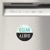 Saubere Geschirrspülmaschine Aqua Black Marble Rou Magnet (In Situ (Geschirrspüler))