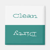 Saubere Geschirrspülmaschine Magnet (Vorne)