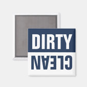 Saubere Geschirrspülmaschine Magnet (Vorderseite/Rückseite)