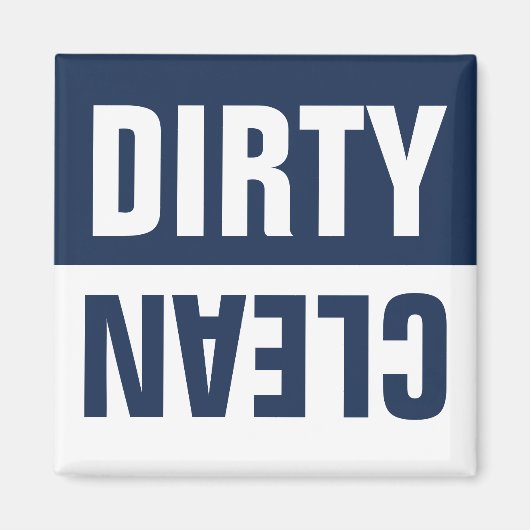 Saubere Geschirrspülmaschine Magnet (Vorne)