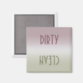 Saubere Geschirrspülmaschine Magnet (Vorderseite/Rückseite)