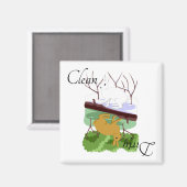 Saubere Geschirrspülmaschine Magnet Rabbit Hare Bu (Vorderseite/Rückseite)