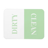 Saubere Geschirrspülmaschine Moderne Minimal Mint Magnet (Horizontal)