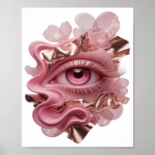 Saubere Gold ABSTRACT ART Gestaltung Poster