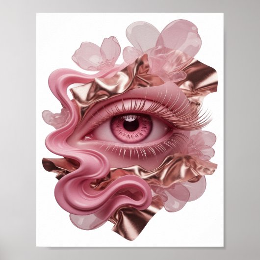 Saubere Gold ABSTRACT ART Gestaltung Poster (Vorne)