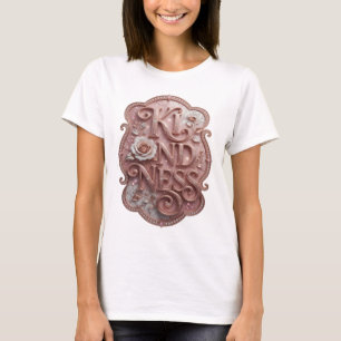 Saubere Gold-KINDNESS-Statement-Design T-Shirt