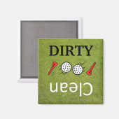 Saubere Golfgeschirrspülmagnete Magnet (Vorderseite/Rückseite)