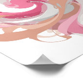 Saubere graue ABSTRACT ART Statement Design Poster (Ecke)