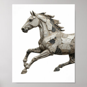 Saubere graue ABSTRACT ART Statement Design v2 Poster
