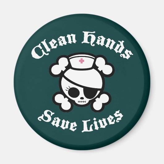 Saubere Hände Gerettet Leben Magnet (Vorne)