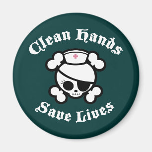 Saubere Hände retten die Leben Magnet