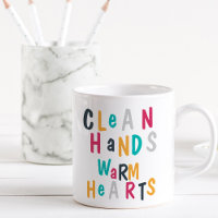 Saubere Hände warme Herzen Personalisiert