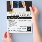 Saubere Handtücher, trockene Reinigungsmittel, sau Flyer (Hand)