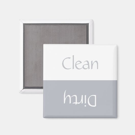 Saubere Hautfarbe (grau und weiß) Magnet (Vorderseite/Rückseite)