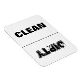 Saubere Hautfarbe (schwarz und weiß) Magnet (Rechte Seite)