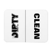 Saubere Hautfarbe (schwarz und weiß) Magnet (Horizontal)