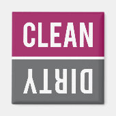 Saubere Himbeere und Graugeschirrspüler Magnet (Vorne)