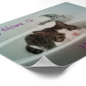 Saubere Katze Poster (Ecke)