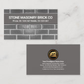 Saubere Keramik Steinmauermauerschicht Visitenkarte (Vorne/Hinten)