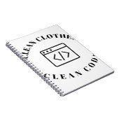 Saubere Kleidung Notizblock (Rechte Seite)