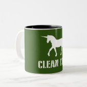 Saubere Kohle Zweifarbige Tasse (Vorderseite Links)