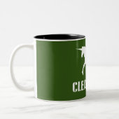 Saubere Kohle Zweifarbige Tasse (Links)