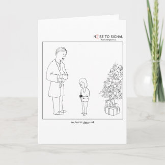 "Saubere" Kohleurlaubskarte Feiertagskarte