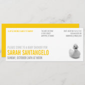 Saubere Lemon Kitsch Babydusche Einladung (Vorne/Hinten)