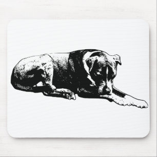 Saubere Linie Dog Maus-Pad Mousepad