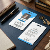 Saubere Linien und Klasse: Minimalistisch Blue Tea Ausweis