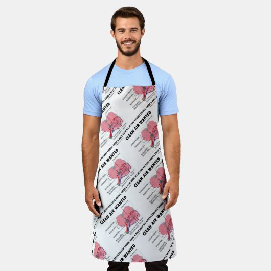 Saubere Luft Gewollt, weil Rauchruine Alveoli-Spaß Schürze (Getragen)