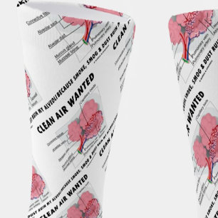 Saubere Luft Gewollt, weil Rauchruine Alveoli-Spaß Socken