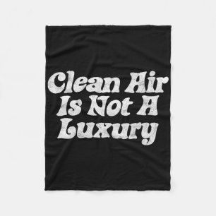 Saubere Luft ist kein Luxus! Minimalistische Retro Fleecedecke