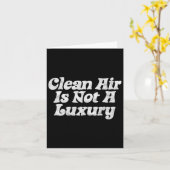 Saubere Luft ist kein Luxus! Minimalistische Retro Karte (Gelbe Blume)