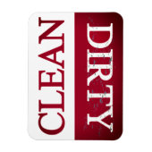 Saubere magentafarbene Geschirrspülmaschine Magnet (Vertikal)