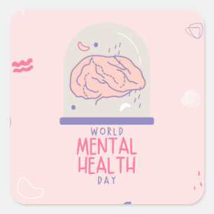 Saubere Mental Health Aufkleber du bist genug