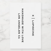 Saubere minimalistisch chic coole atemberaubende K Lebensmitteletikett (Einzelnes Label)