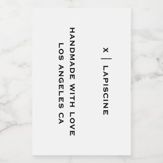 Saubere minimalistisch chic coole atemberaubende K Lebensmitteletikett (Einzelnes Label)