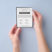 Saubere Minimalistische Social Media Luxus Black&W Flyer (Gruppe)