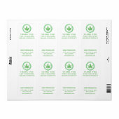 Saubere, moderne CBD-Box-Verpackungs-Etiketten (Vorne)