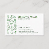 Saubere, moderne Gartendienstleistungen Visitenkarte (Vorderseite)