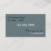 Saubere, moderne Salon-Visitenkarte Visitenkarte (Rückseite)