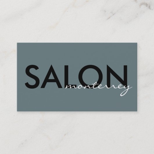 Saubere, moderne Salon-Visitenkarte Visitenkarte (Vorderseite)