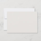 Saubere, neutrale Hochzeit RSVP Karte (Rückseite)