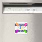Saubere oder dreckige Eiscreme 4 Geschirrspülmasch Magnet (In Situ (Geschirrspüler))