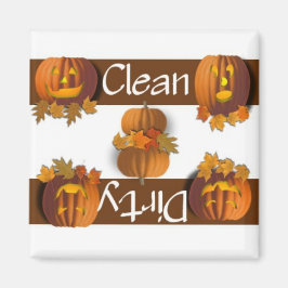 Saubere oder schmutzige Pumpkins Geschirrspülmasch Magnet