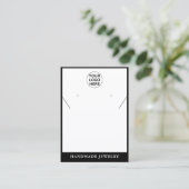 Saubere Ohrringe - Edelschmuck-Logo Telefonnummerkarte (Stehend Vorderseite)