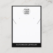 Saubere Ohrringe - Edelschmuck-Logo Telefonnummerkarte (Vorderseite)