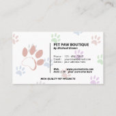 Saubere Päuse Chic Stilvoll Visitenkarte (Rückseite)